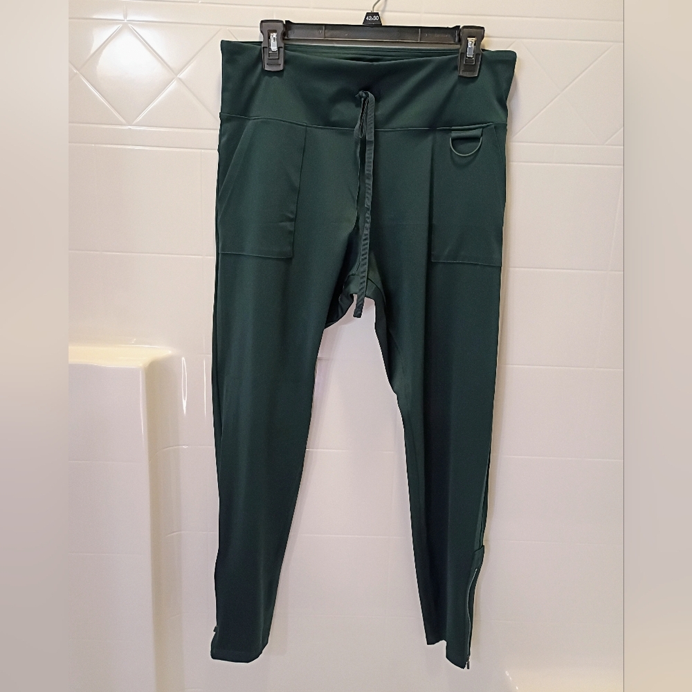 FLX Women's Dark Green Ascent High Waisted Leggings